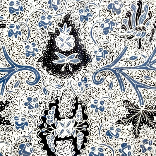 Indonesian Batik Tulis | Hand-drawn Batik | Natural Indigo Dye Batik | Javanese Batik | Handmade Textile