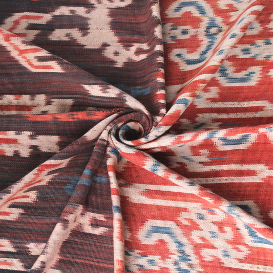 Naturally dyed large East Sumba handwoven Hinggi ceremonial ikat blanket, ikat throw
