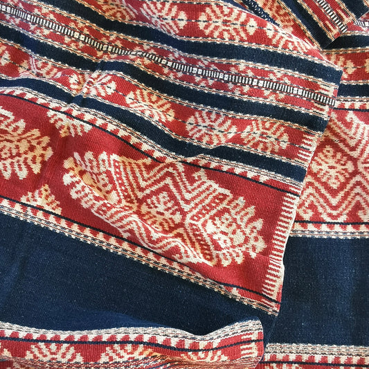 Vintage collectible Indonesian Savu Ikat tube sarong with natural dye